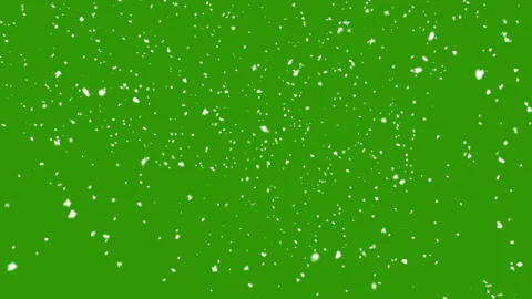 Snow falling on green screen background Stock Footage 130849961