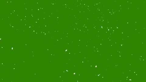 Snow Falling On Green Screen Background Stock Footage 132371843