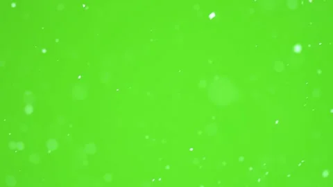 Snow Falling on Green Screen Background, Winter Weather Overlay Stock Footage 322802253