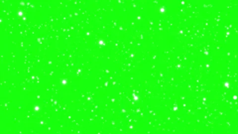 Snow falling on green screen with black border Video stock 337983468