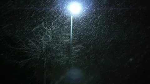 Snow falling in parking lot 3 스톡 동영상 10886146