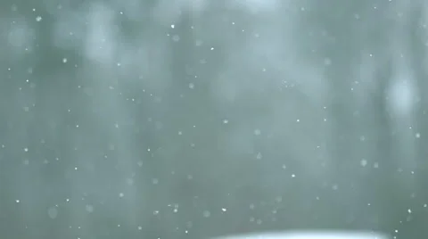 Snow Falling on Phantom Miro Stock Footage 60728880