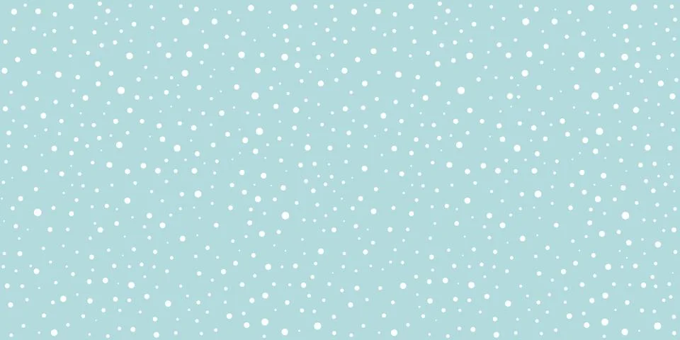 Snow Falling Seamless Pattern Christmas Background Stock Illustration
