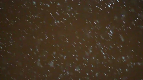 Snow Falling From Sky At Night High Frame Rate Slowed Stock Footage 226052534