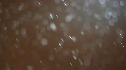 Snow Falling From Sky At Night High Frame Rate Slowed Stock Footage 226052717