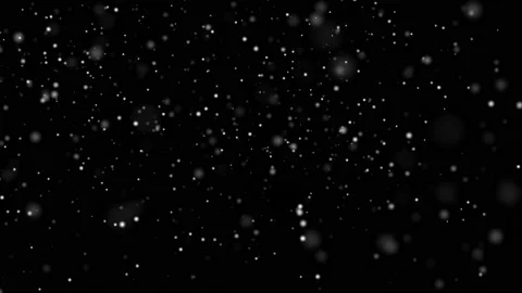 Snow Falling In Slow Motion Against Black Backdrop Stock Footage 201993915