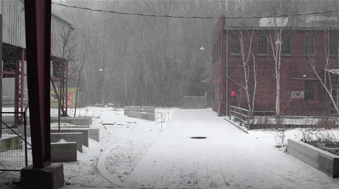 Snow falling in slow motion. Stock Footage 47418852