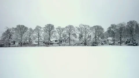 Snow falling in slow motion Stock Footage 83809324