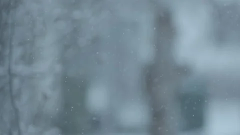 Snow falling slow motion 動画素材 233352672