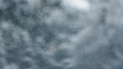 Snow falling slow motion 動画素材 233353744