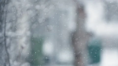 Snow falling slow motion 動画素材 233354139