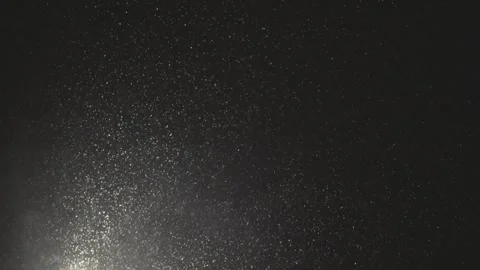 Snow falling slowly at night Stock Footage 318032576