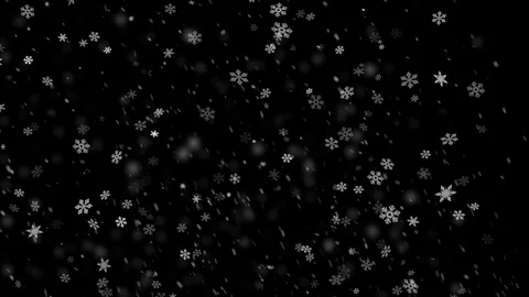 Snow falling small large snowflake animation background New quality shape Video stock 92938199
