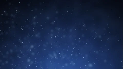 Snow falling, snowflakes carried by wind. Concept of winter, cold, Christmas Stock Footage 100744376