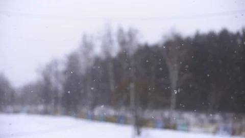 Snow. Falling snowflakes with selective focus. Winter design concept. Stock-Footage 70088543