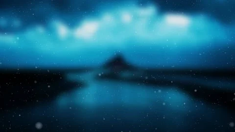 Snow falling winter background animation Stock Footage 221458854
