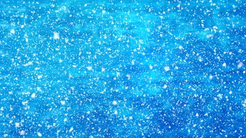 Snow falls on a light blue background. New year and Christmas decor Video stock 121309763