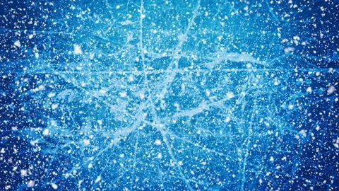 Snow falls on a light blue background. New year and Christmas decor Stock-Footage 121799881
