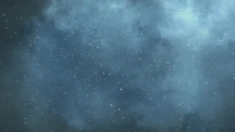 Snow falls from the sky against the background of clouds Stock Footage 134765463