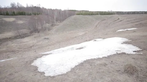 Snow Field Stock Footage 1049917