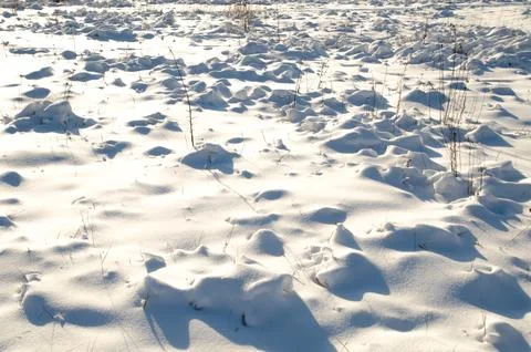 Snow field Stock Photos