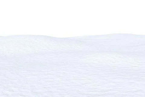 Snow field with smooth surface isolated Stock Illustration