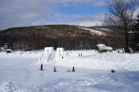 Snow figures Stock Photos