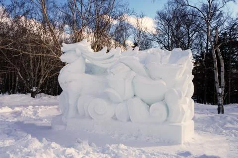 Snow figures Stock Photos