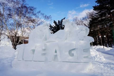 Snow figures Stock Photos