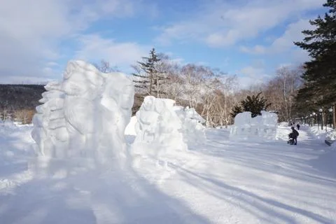 Snow figures Stock Photos