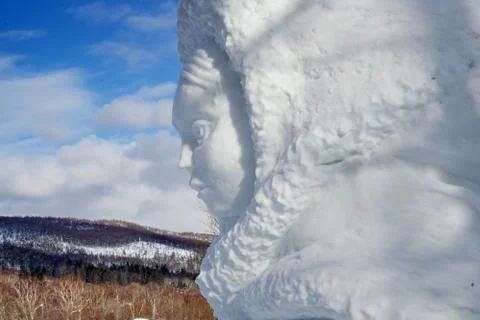 Snow figures Stock Photos