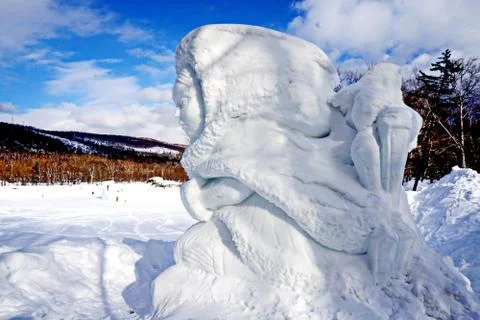 Snow figures Stock Photos