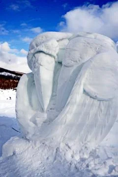 Snow figures Stock Photos