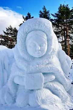Snow figures Stock Photos