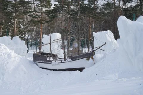 Snow figures Stock Photos