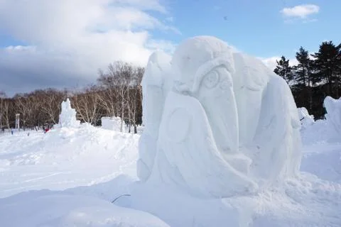 Snow figures Stock Photos