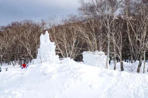 Snow figures Stock Photos