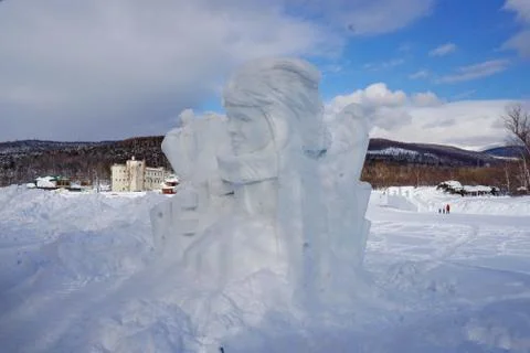 Snow figures Stock Photos
