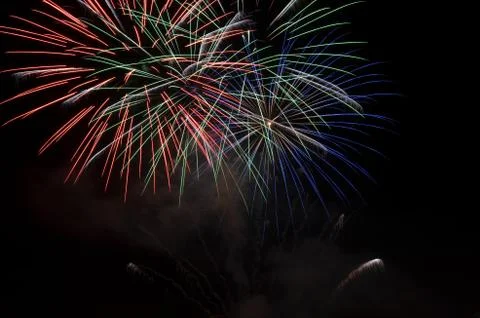 Snow firework Stock Photos