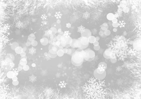 Snow flake christmas background Illustrazione stock