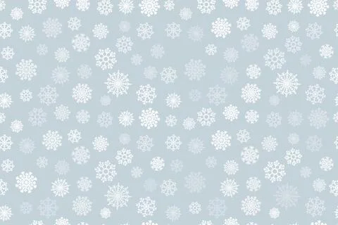 Snow flake Christmas seamless pattern delicate dusty color Stock Illustration