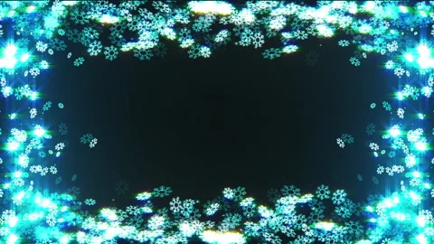 Snow flake crystal particle loop animation Video stock 146823413