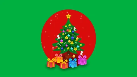 Snow flake on decorated christmas tree Stockbeeldmateriaal 222934988