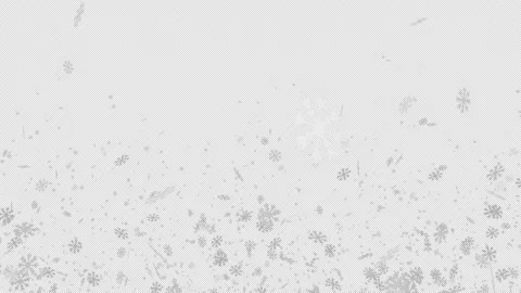 Snow flake falling on alpha background in 4K Stock Footage 237682460