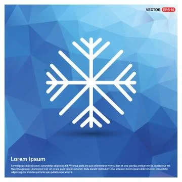 Snow Flake Icon Stock Illustration