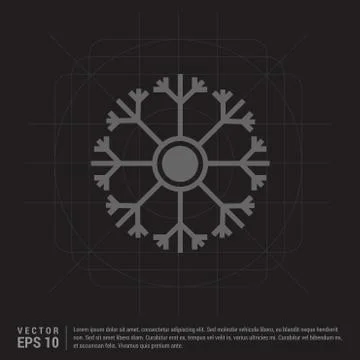 Snow Flake Icon Stock Illustration