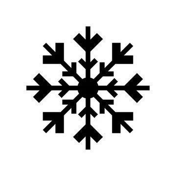 Snow flake icon vector template illustration design Stock Illustration