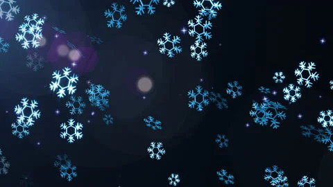 Snow flake loop animation Video stock 166084147
