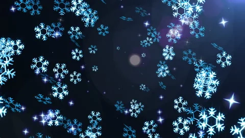 Snow flake loop animation Video stock 166084160