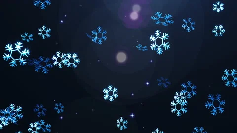 Snow flake loop animation Video stock 166084161